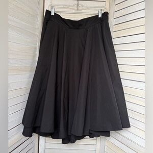 Elegant Black Circle Skirt